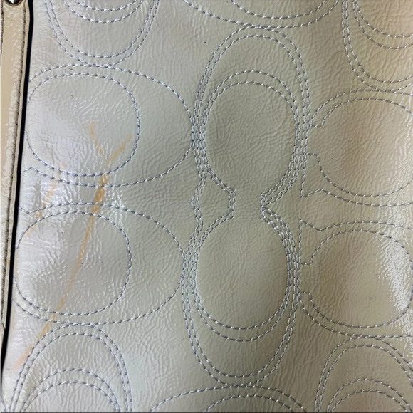 yellow coach purse- as is - Picture 6 of 12